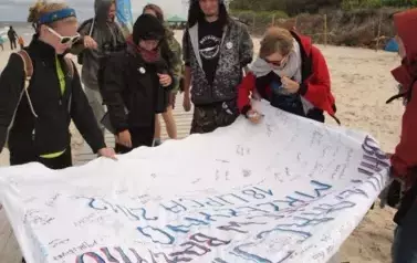 Pierwszy Marsz Bałtycki w Mrzeżynie i Rogowie 1