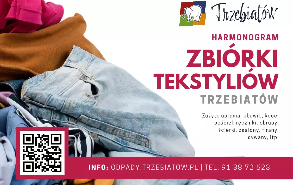 Zdjęcie do Zbi&oacute;rka zużytych tekstyli&oacute;w w Trzebiatowie