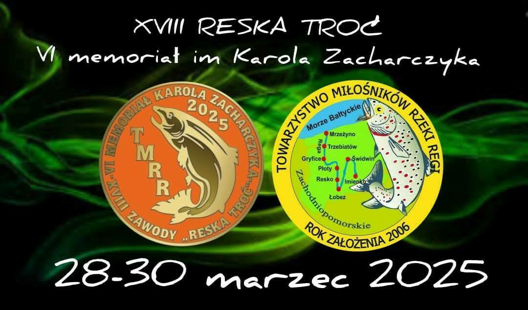Zdjęcie do XVIII Og&oacute;lnopolskie Zawody Wędkarskie "Reska Troć 2025" w Gminie Trzebiat&oacute;w