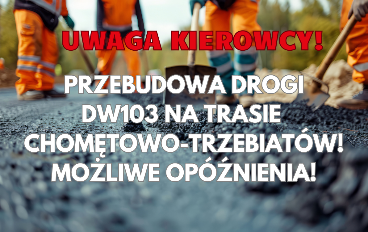 Zdjęcie do Przebudowa DW103 na trasie Chomętowo - Trzebiat&oacute;w