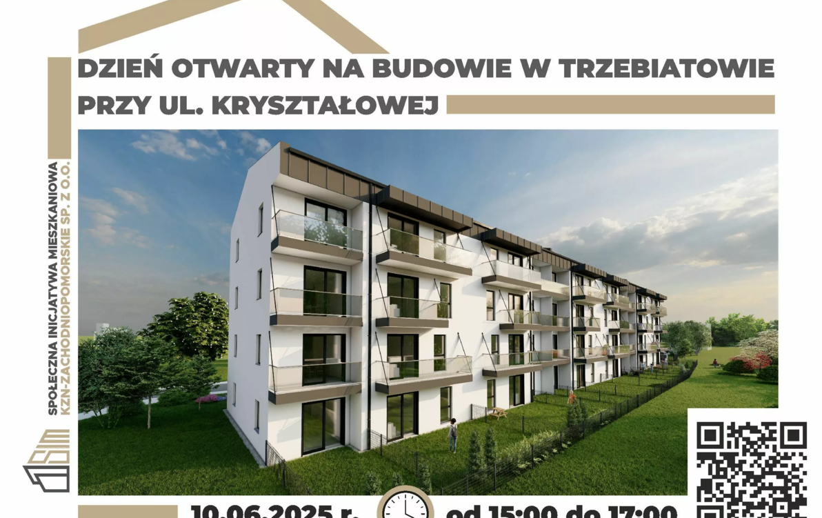 Zdjęcie do Dzień otwarty na budowie mieszkań przy ul. Kryształowej w Trzebiatowie