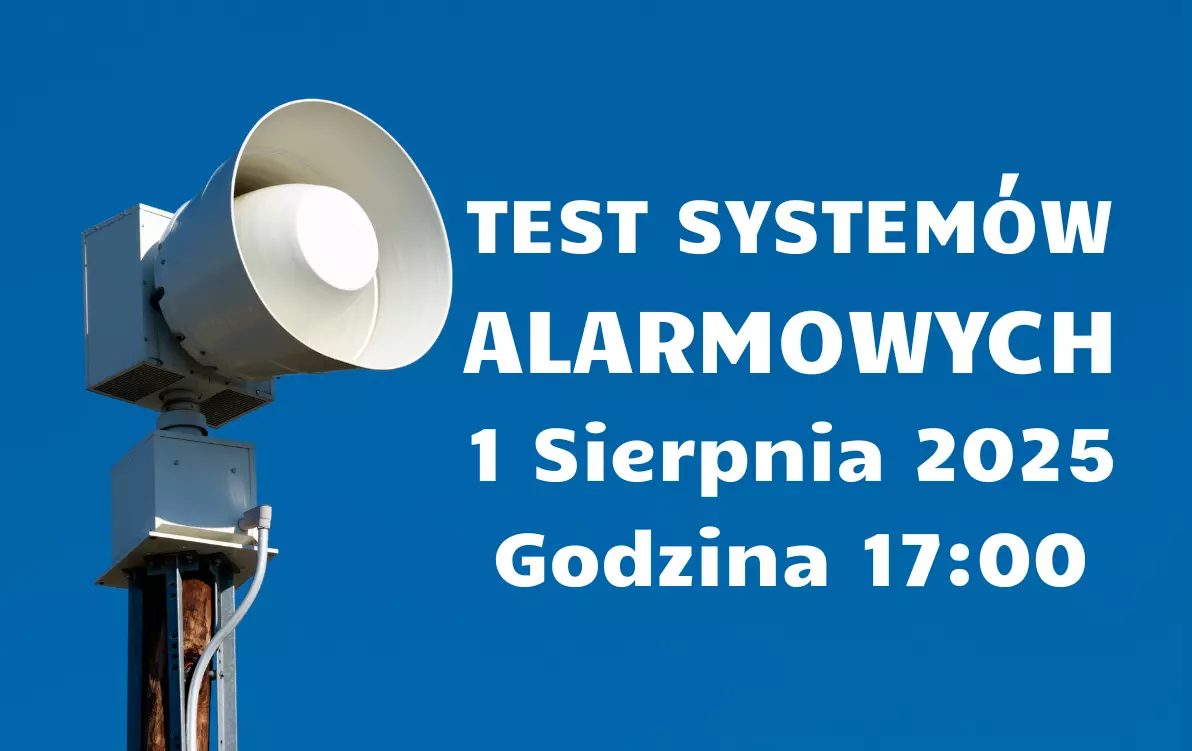 Zdjęcie do Informacja o treningu syren alarmowych &ndash; 1 sierpnia 2025 r.