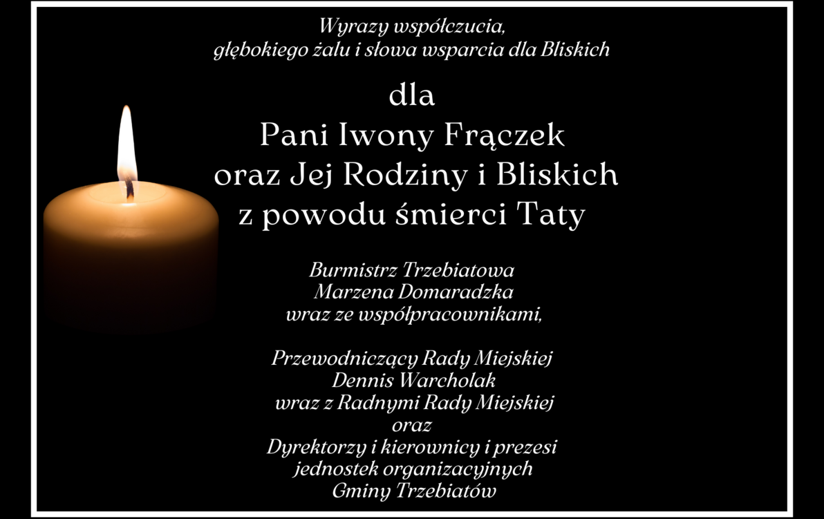 Zdjęcie do Wyrazy głębokiego wsp&oacute;łczucia