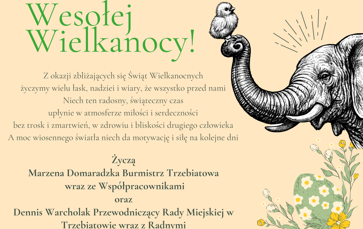 Zdjęcie do  Wielkanocne życzenia dla Mieszkańc&oacute;w Gminy Trzebiat&oacute;w