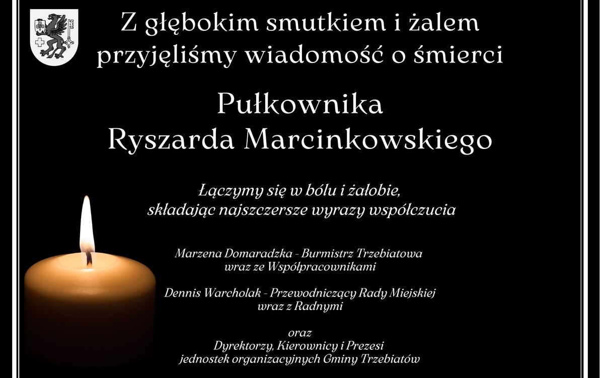 Zdjęcie do Zmarł płk Ryszard Marcinkowski
