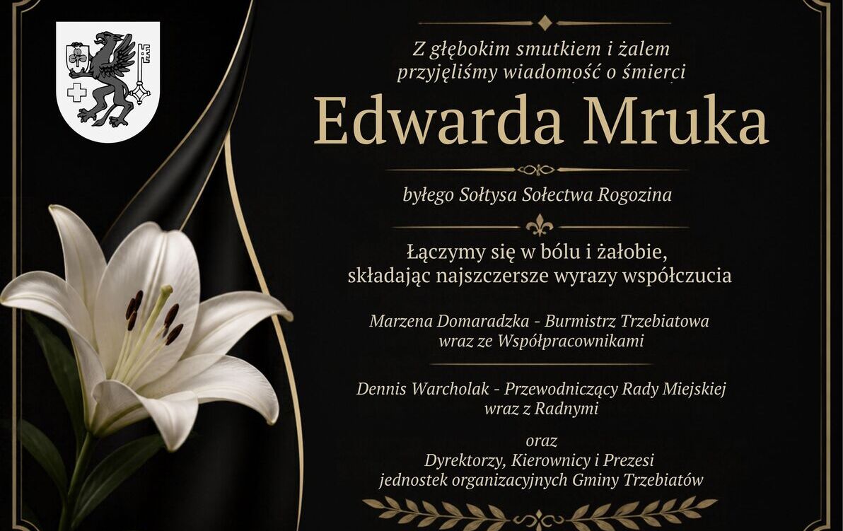 Zdjęcie do Zmarł Edward Mruk - były Sołtys Sołectwa Rogozina