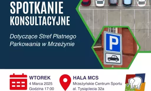 Zdjęcie do Spotkanie konsultacyjne w sprawie stref płatnego parkowania w Mrzeżynie