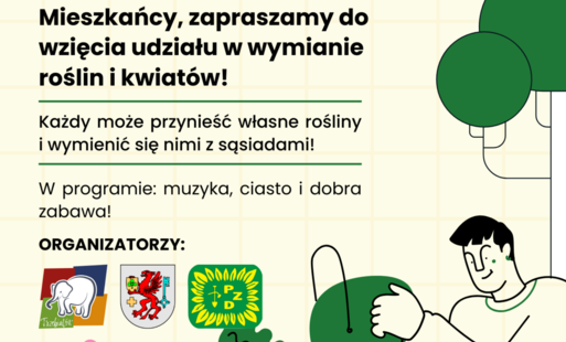 Zaproszenie na giełdę kwiatów i roślin