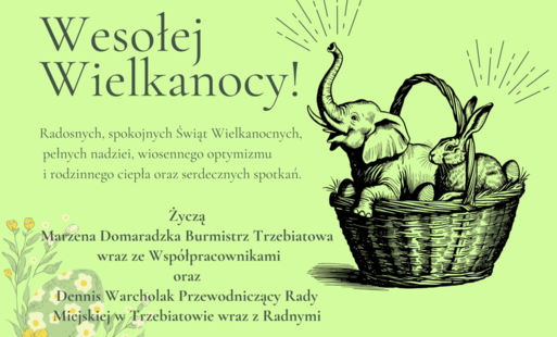 Życzenia Wielkanocne od Pracowników Urzędu Miejskiego w Trzebiatowie