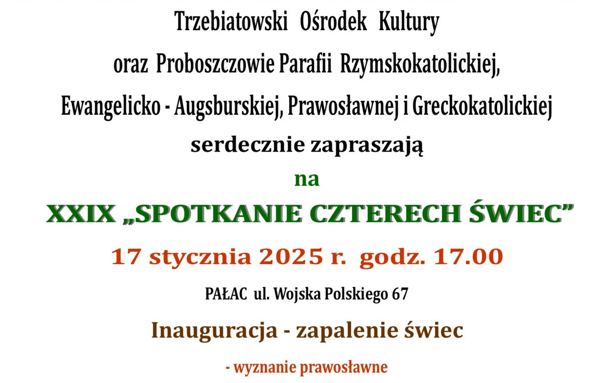 Zdjęcie do Zaproszenie na XXIX ˝Spotkanie Czterech Świec˝