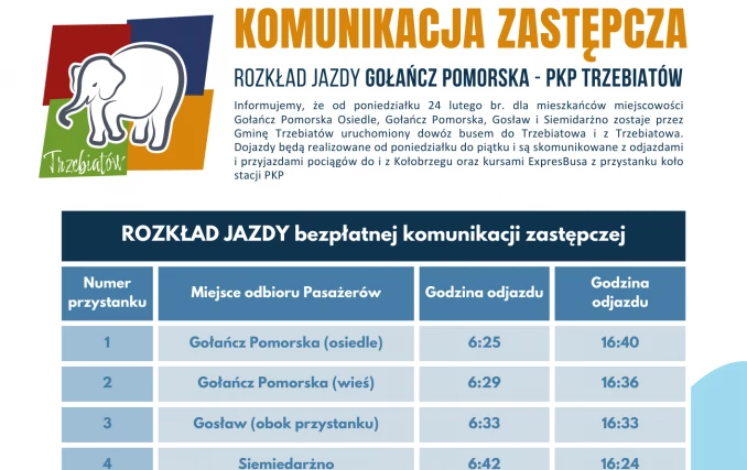 Zdjęcie do KOMUNIKACJA ZASTĘPCZA w związku z remontem DW 102