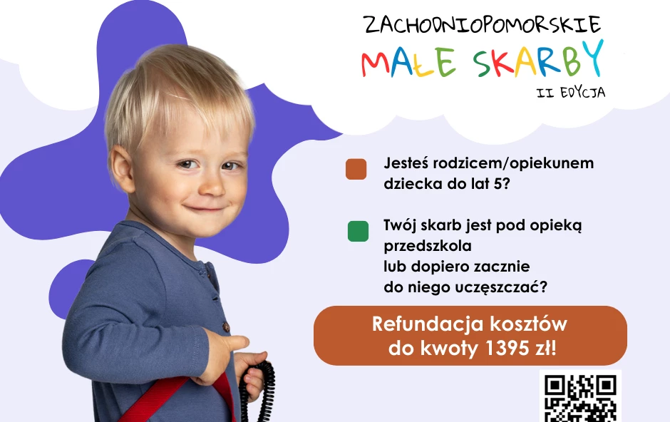 Zdjęcie do Dofinansowanie opieki przedszkolnej w ramach projektu &bdquo;Zachodniopomorskie Małe Skarby &ndash; II edycja&rdquo;