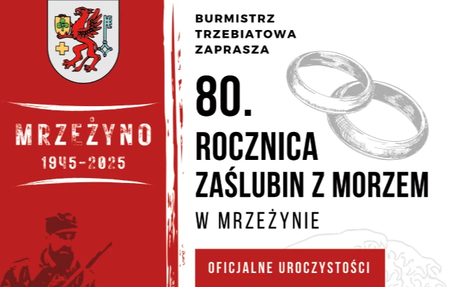 Zdjęcie do Zaproszenie na uroczyste obchody 80. rocznicy Zaślubin z Morzem w Mrzeżynie