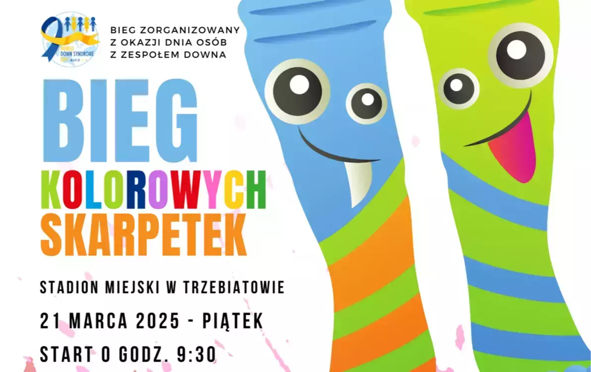 Zdjęcie do Zapraszamy na II Bieg Kolorowych Skarpetek