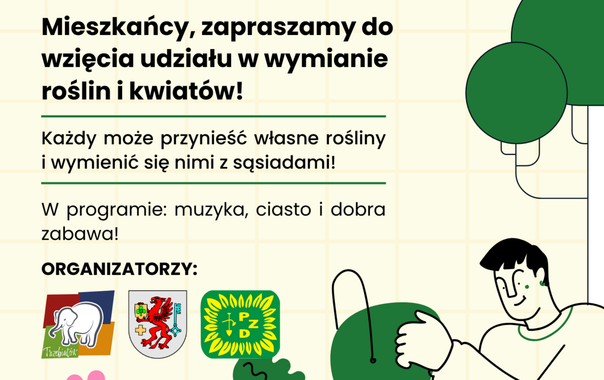 Zaproszenie na giełdę kwiatów i roślin