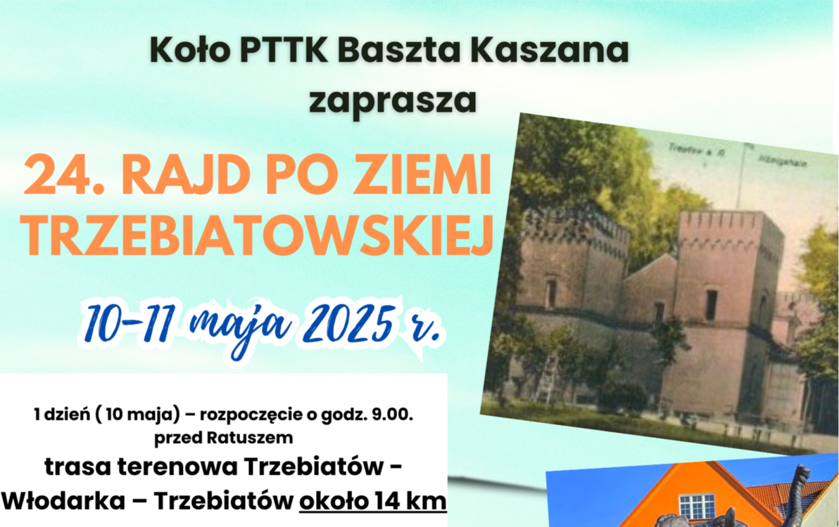 Zdjęcie do Rajd po Ziemi Trzebiatowskiej 2025 &ndash; aktywnie, wsp&oacute;lnie i z historią w tle