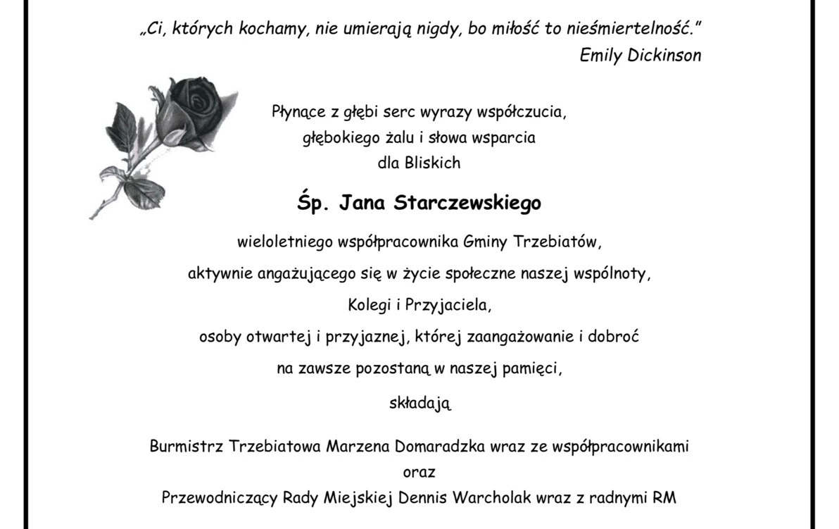 Zdjęcie do Cześć Jego pamięci ....