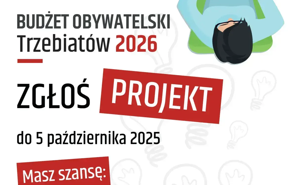 Zdjęcie do Budżet Obywatelski Gminy Trzebiat&oacute;w 2025 - Przypomnienie