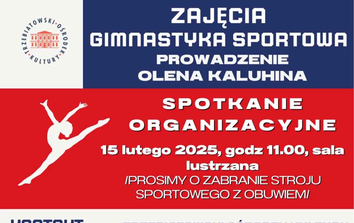 Zdjęcie do Zajęcia Gimnastyczno Sportowe w&nbsp;Trzebiatowskim Ośrodku Kultury