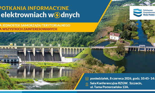 Zaproszenie na spotkanie informacyjne o elektrowniach wodnych