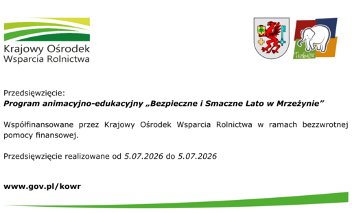 Program animacyjno-edukacyjny „Bezpieczne i Smaczne Lato w Mrzeżynie”