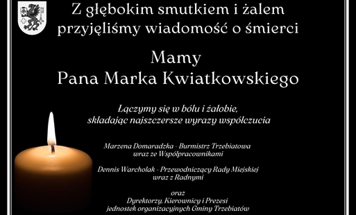 Wyrazy głębokiego współczucia dla Pana Marka Kwiatkowskiego