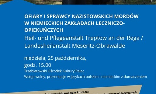 Zaproszenie na prelekcję pt. „Ofiary i sprawcy nazistowskich mordów w niemieckich zakładach leczniczo-opiekuńczych”