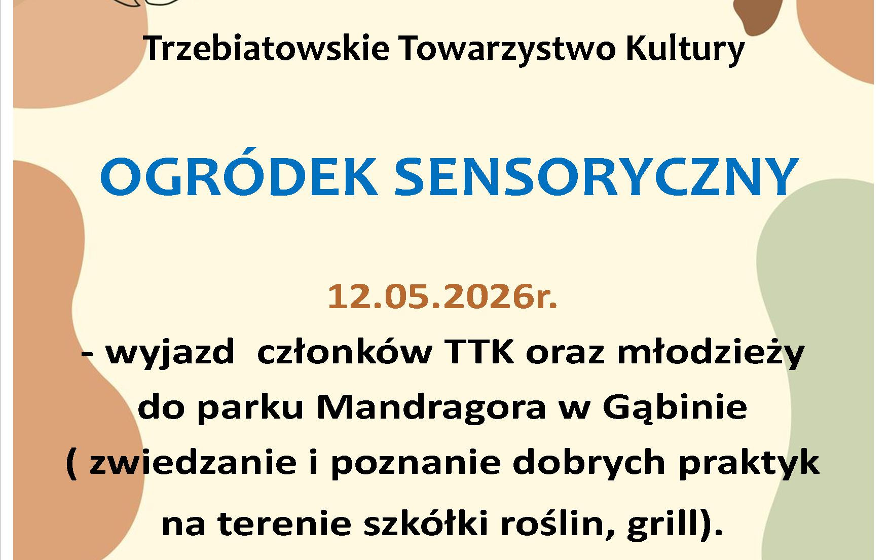 Zdjęcie do Ogr&oacute;dek Sensoryczny - Nowy Projekt  TTK