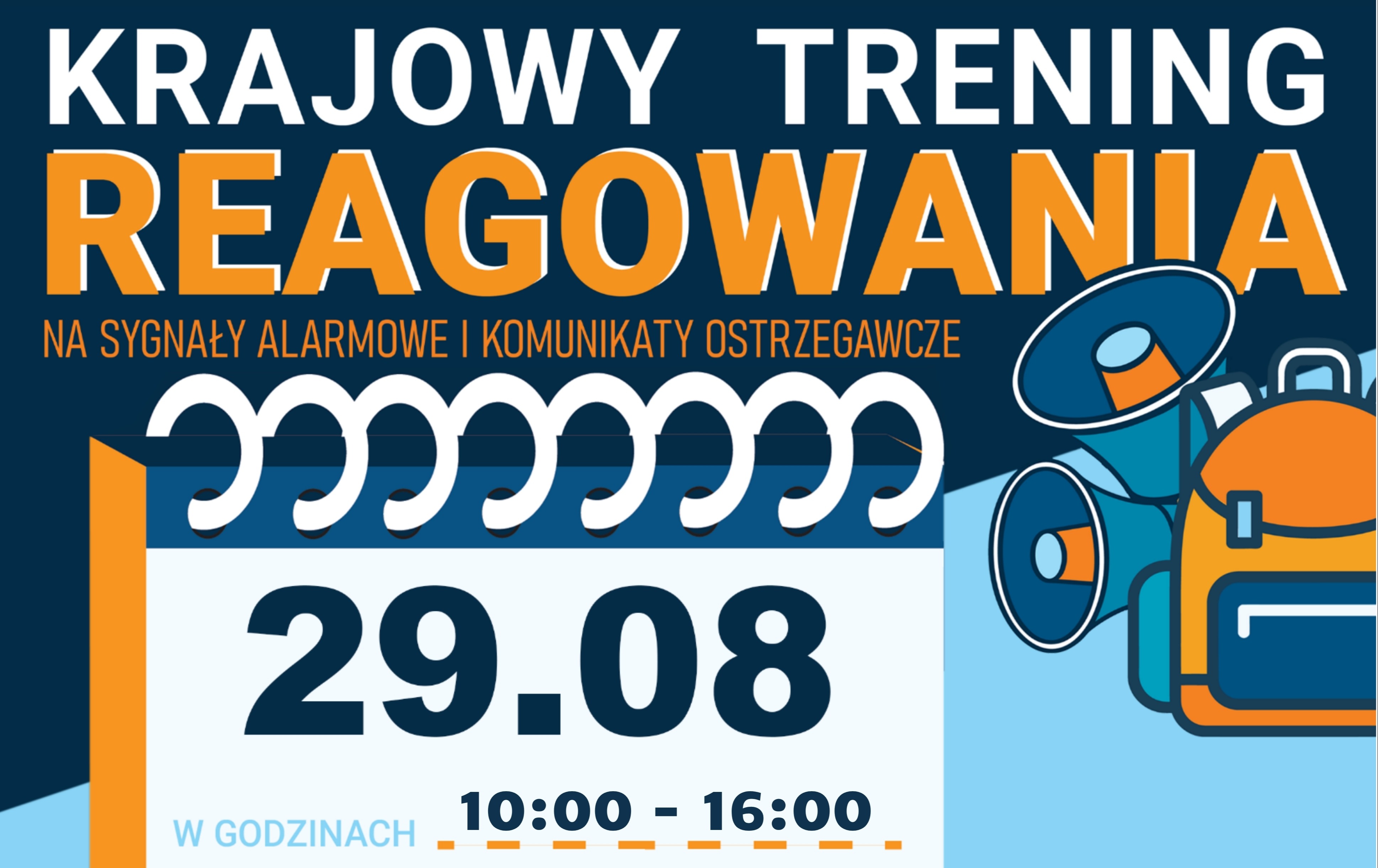 Zdjęcie do W sobotę 29 sierpnia przyjdź na Krajowy Trening Reagowania! &nbsp;