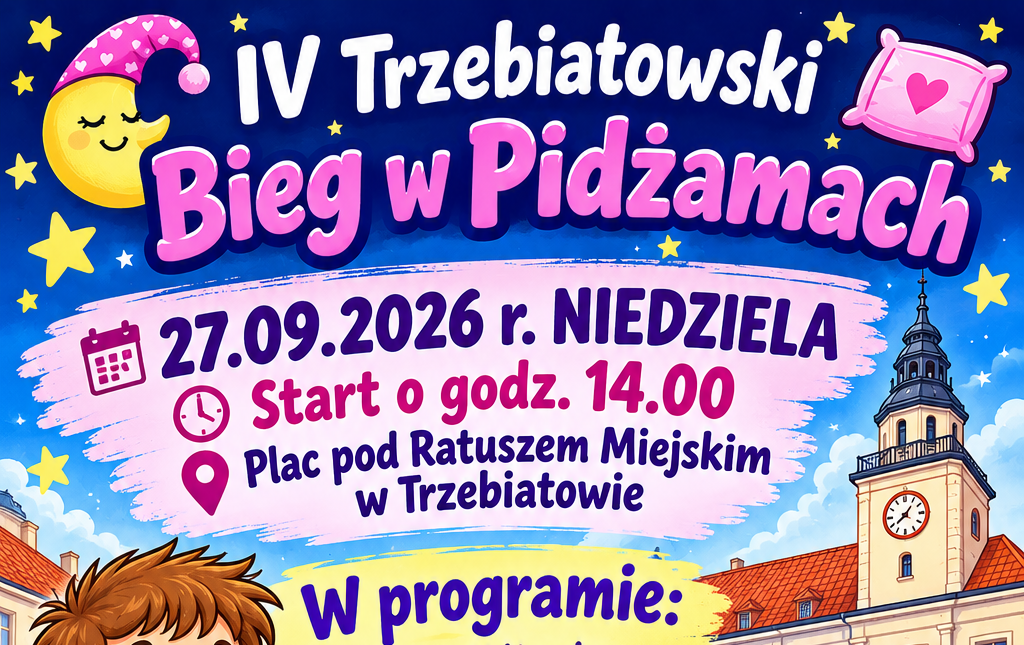 Zdjęcie do IV TRZEBIATOWSKI BIEG W PIŻAMACH!